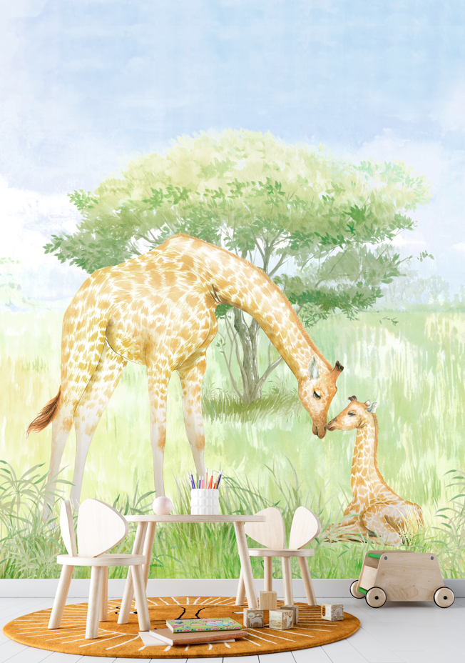 Giraffe Kisses Meadow