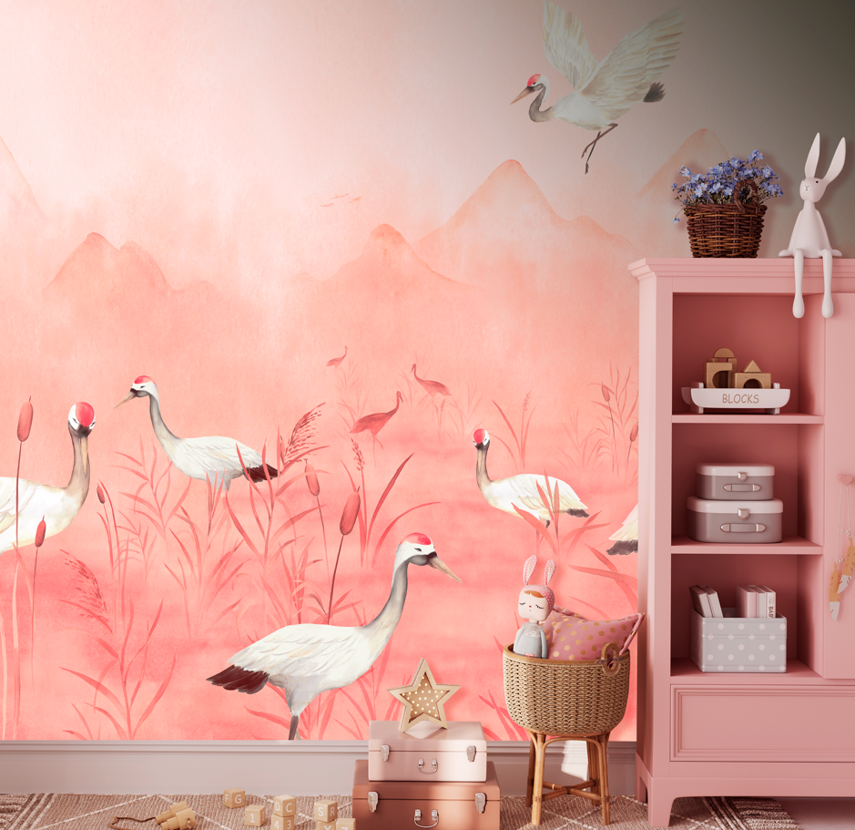 Crimson Cranes