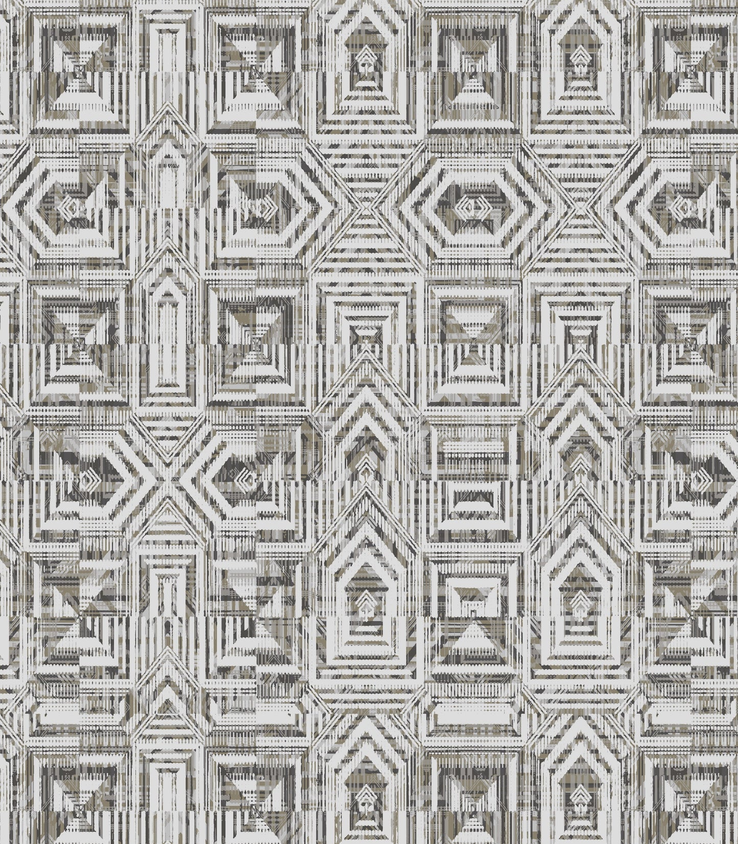 Emerald Tribal Geometric Wallpaper
