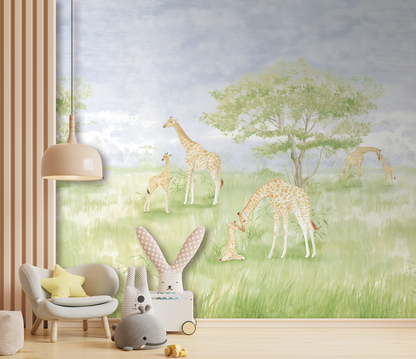 Giraffe Meadow Dreams