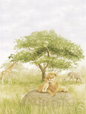 Lion Cubs Under the Acacia
