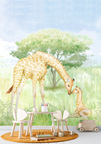Giraffe Kisses Meadow