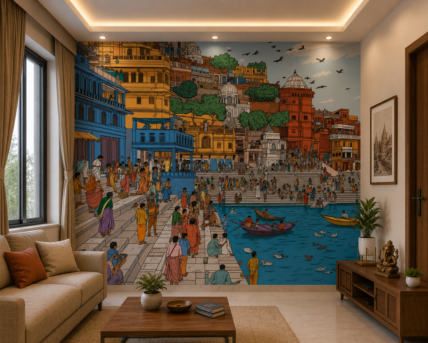 Varanasi Ghats Riverside
