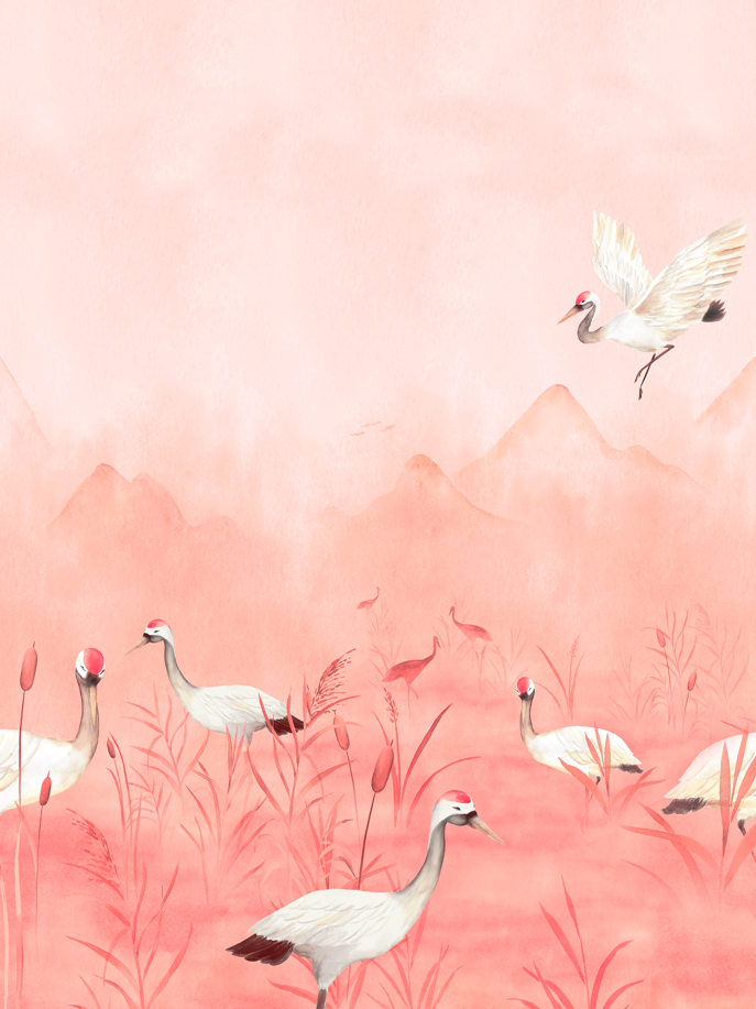 Crimson Cranes