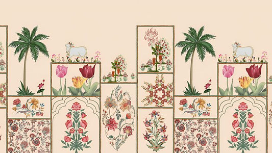 Floral Panel Tapestry Pattern