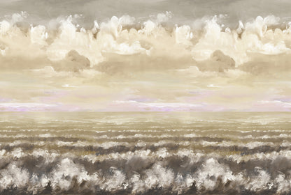 Blue Ocean Cloudscape Painting