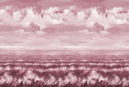 Blue Ocean Cloudscape Painting