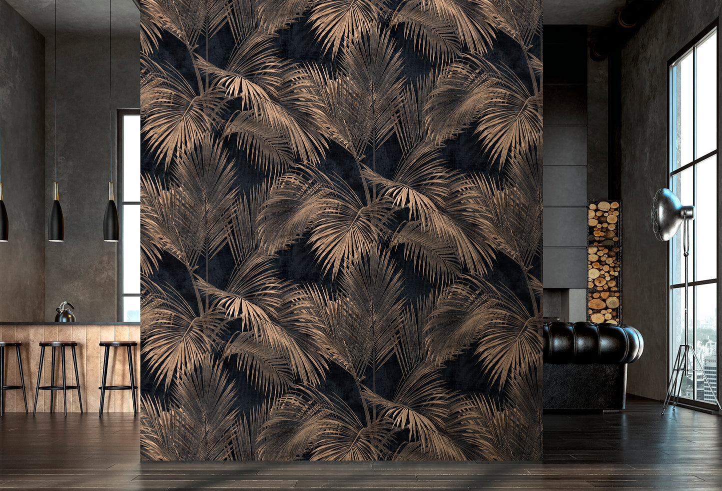Midnight Palm Veil