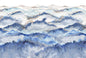 Blue Watercolor Mountain Wallcovering
