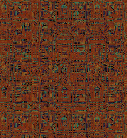Emerald Tribal Geometric Wallpaper