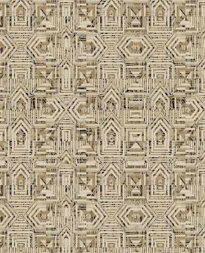 Emerald Tribal Geometric Wallpaper