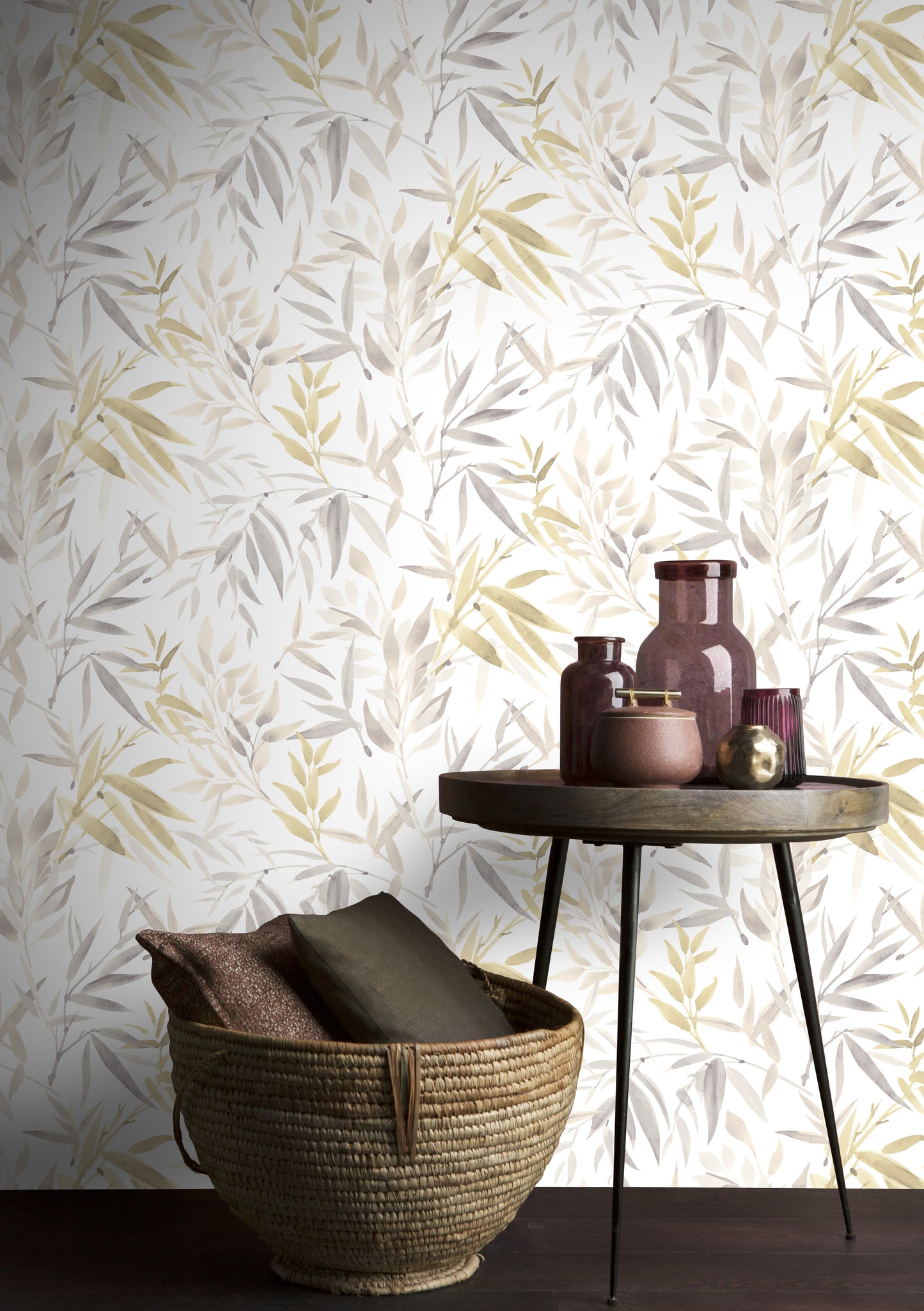 Botanical Leaf Wallpaper