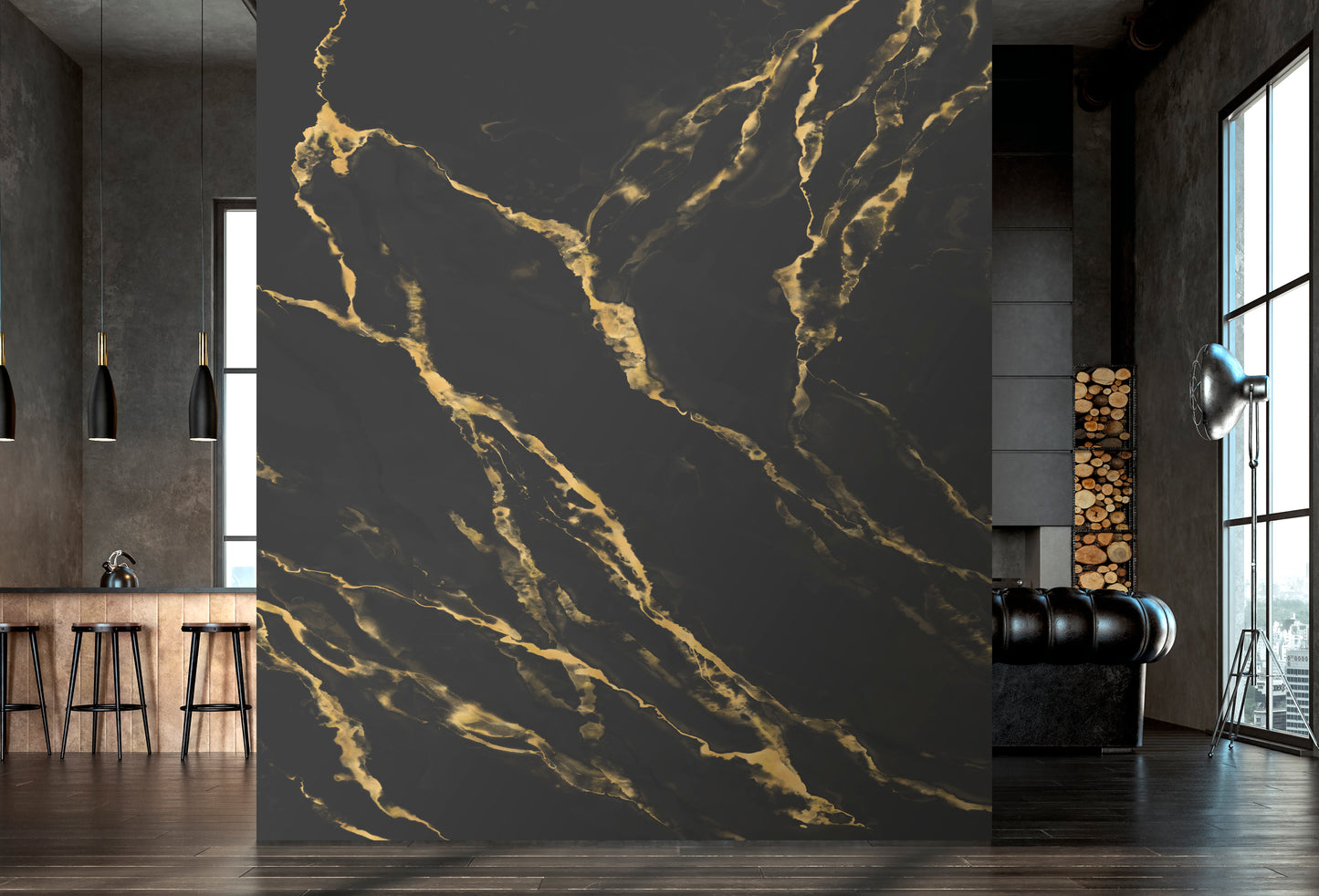Champagne Marble Flow