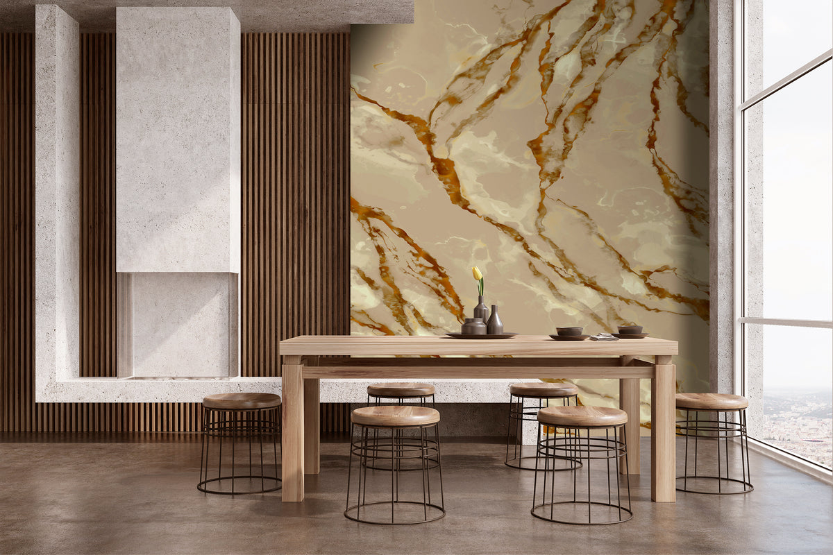Champagne Marble Flow