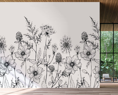 Botanical Wildflower Sketch