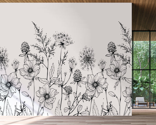 Botanical Wildflower Sketch