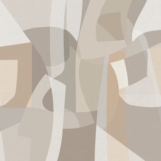 Geometric non-woven wall mural