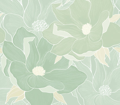 Linework Magnolia Bloom