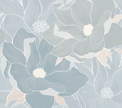 Linework Magnolia Bloom