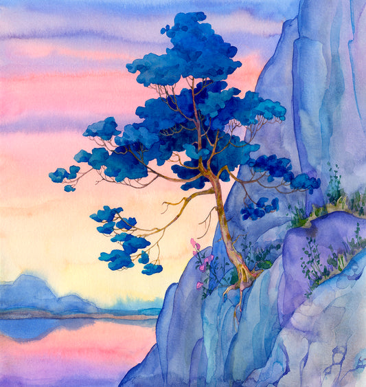 Twilight Cliffside Pine