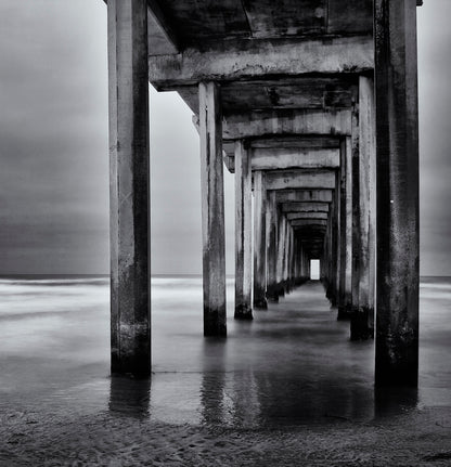 Monochrome Pier Tunnel