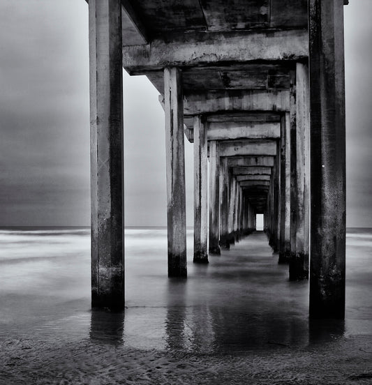 Monochrome Pier Tunnel