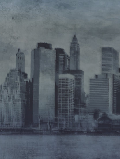 Vintage Blue Skyline