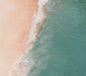 Aerial Beach Wave Shoreline