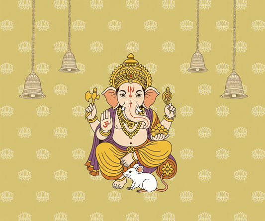 Ganesha Golden Bells