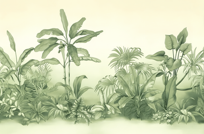 Tonal Banana Leaf Grove
