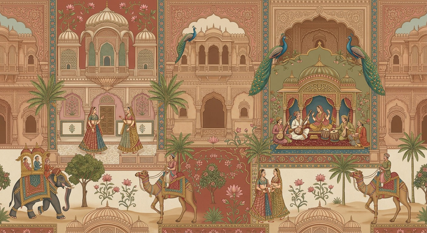 Royal Rajasthani Palace Scene