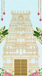 Golden Gopuram Line Art