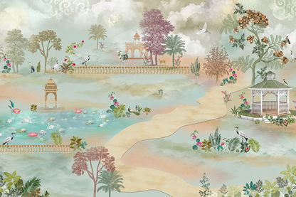 Misty Garden Pathway