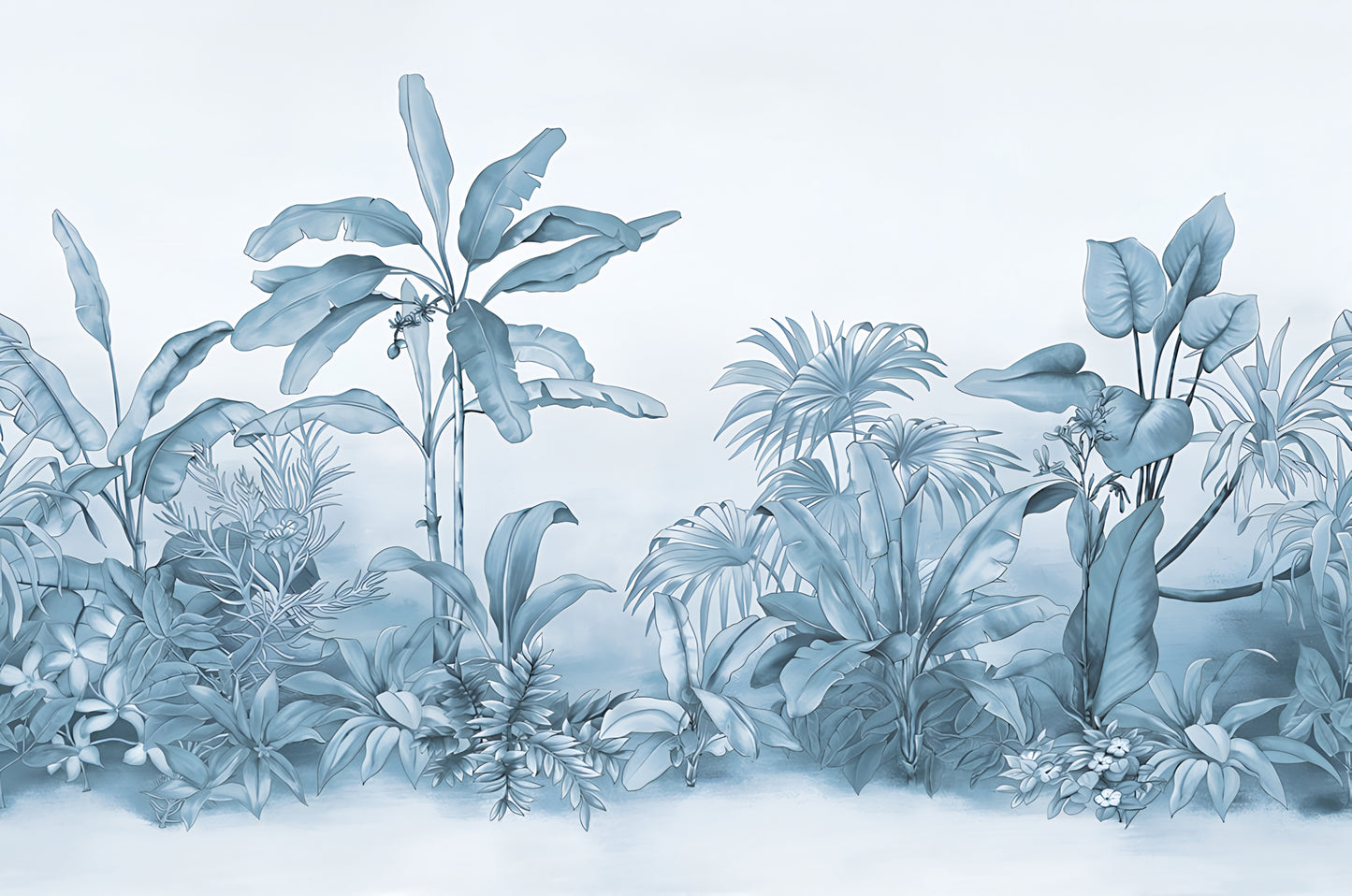 Tonal Banana Leaf Grove
