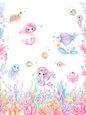 Mermaid Coral Wonderland